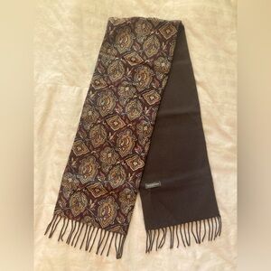 Geoffrey Beene Reversible Silk and Wool Scarf